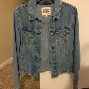 Zara Distressed Denim Jacket